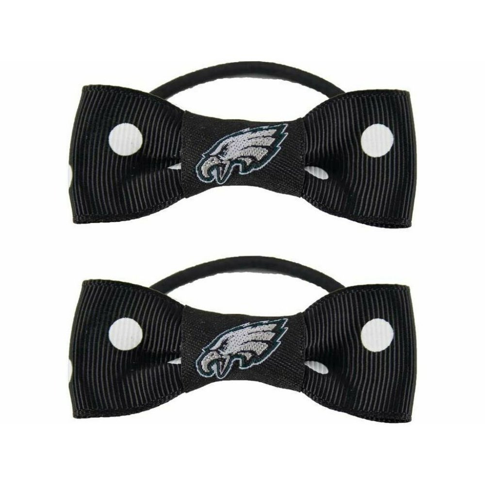 Littlearth NFL Philadelphia Eagles Ponytail Holder, Hair Ties  1 Pack of 2 New